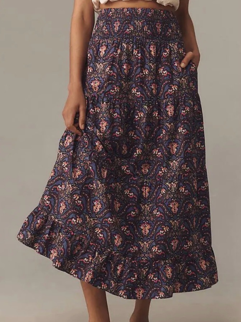 By Anthropologie Luelle Maxi Skirt size small